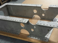 Laser jet cut components