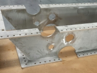 Laser jet cut components